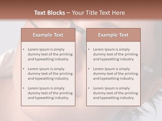 A Woman Wearing Glasses With A Brown Background PowerPoint Template