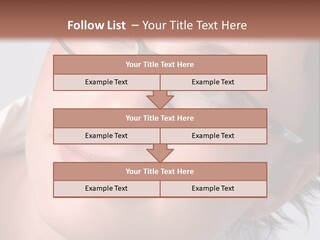 A Woman Wearing Glasses With A Brown Background PowerPoint Template