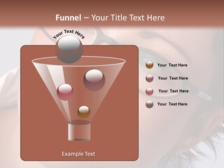 A Woman Wearing Glasses With A Brown Background PowerPoint Template