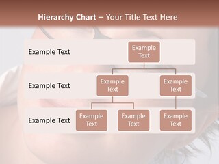 A Woman Wearing Glasses With A Brown Background PowerPoint Template
