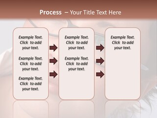 A Woman Wearing Glasses With A Brown Background PowerPoint Template