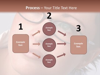 A Woman Wearing Glasses With A Brown Background PowerPoint Template