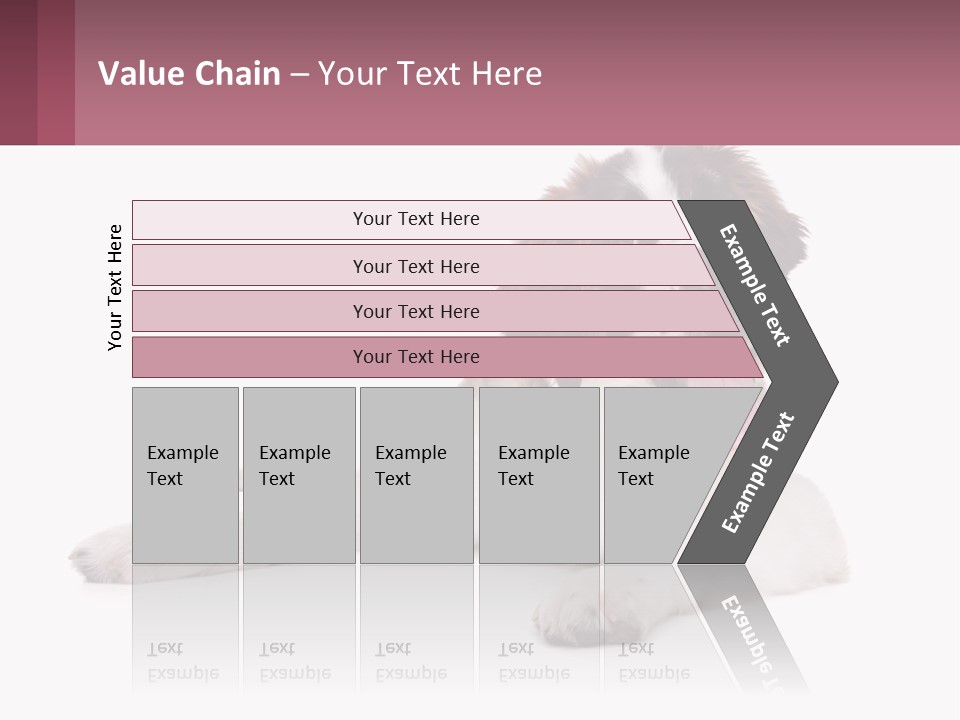 A Dog Laying Down With Its Tongue Out PowerPoint Template