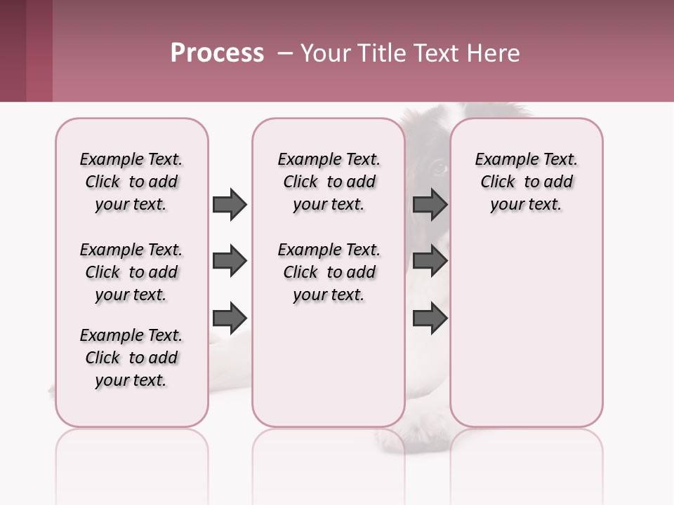 A Dog Laying Down With Its Tongue Out PowerPoint Template