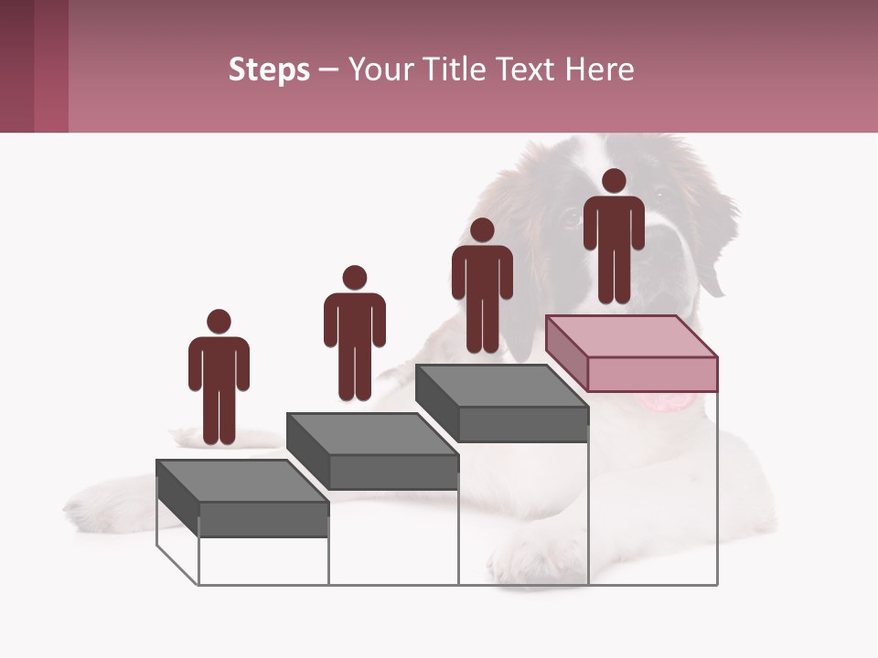 A Dog Laying Down With Its Tongue Out PowerPoint Template