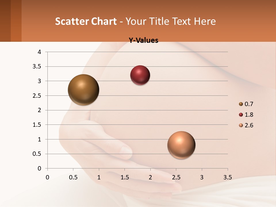 A Pregnant Woman Holding Her Belly In Her Hands PowerPoint Template