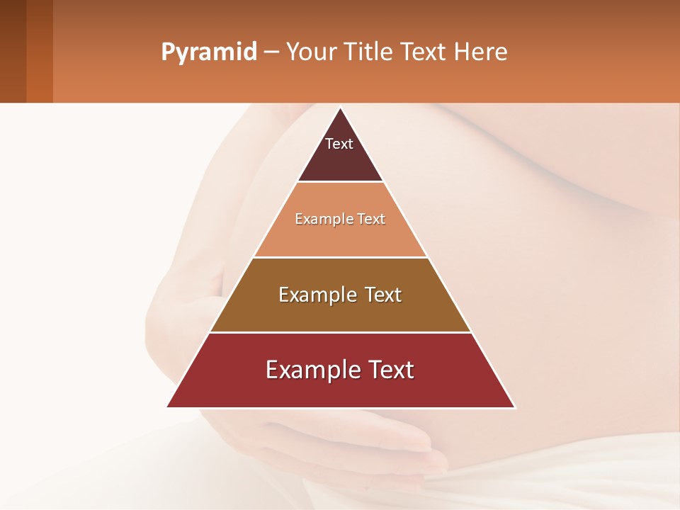 A Pregnant Woman Holding Her Belly In Her Hands PowerPoint Template