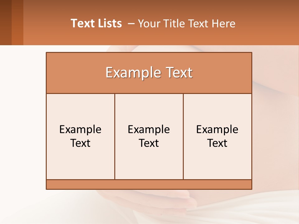 A Pregnant Woman Holding Her Belly In Her Hands PowerPoint Template