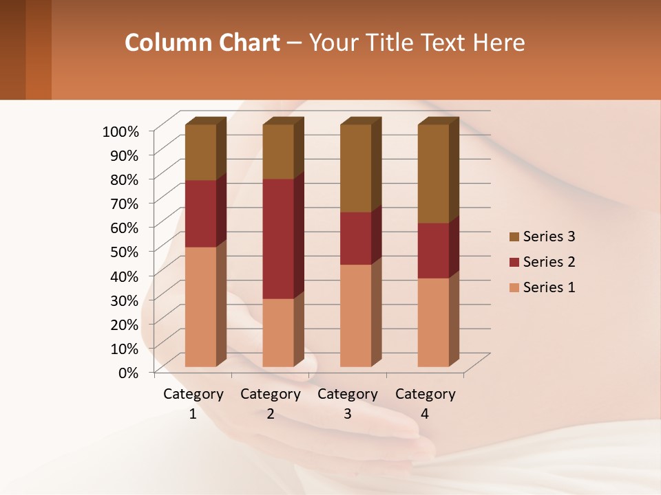 A Pregnant Woman Holding Her Belly In Her Hands PowerPoint Template