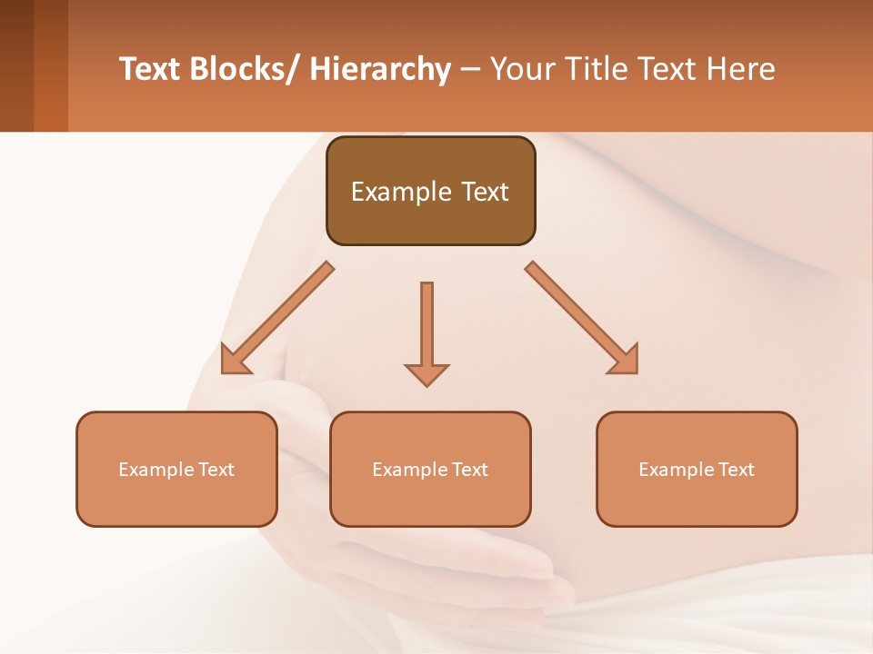 A Pregnant Woman Holding Her Belly In Her Hands PowerPoint Template