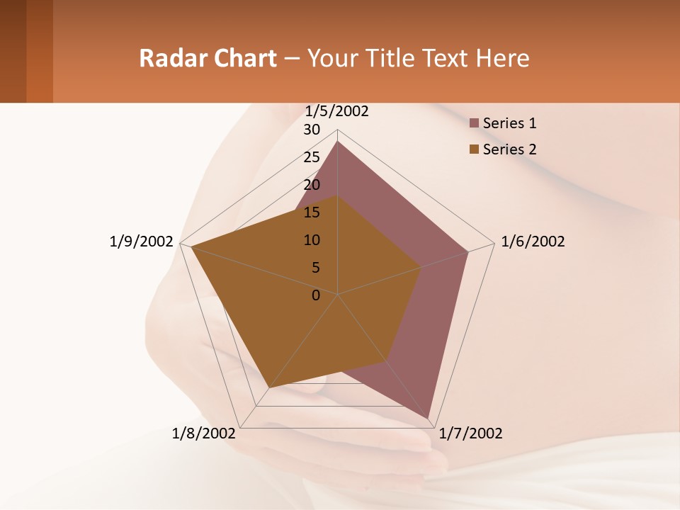 A Pregnant Woman Holding Her Belly In Her Hands PowerPoint Template