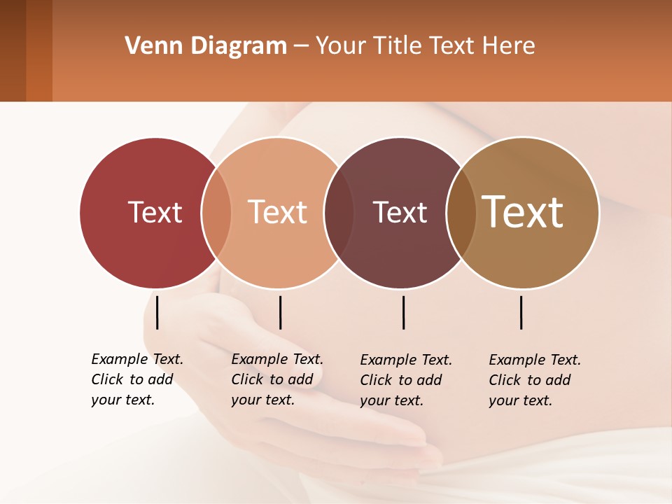 A Pregnant Woman Holding Her Belly In Her Hands PowerPoint Template