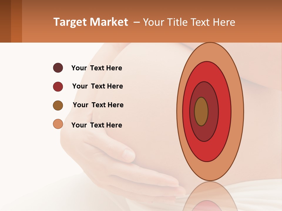 A Pregnant Woman Holding Her Belly In Her Hands PowerPoint Template