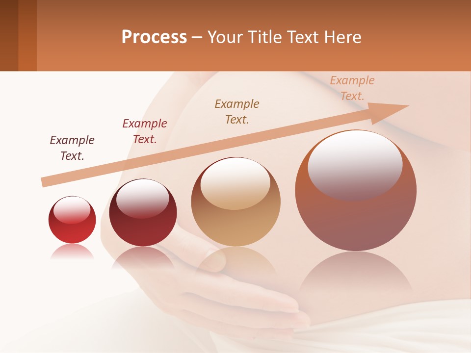 A Pregnant Woman Holding Her Belly In Her Hands PowerPoint Template