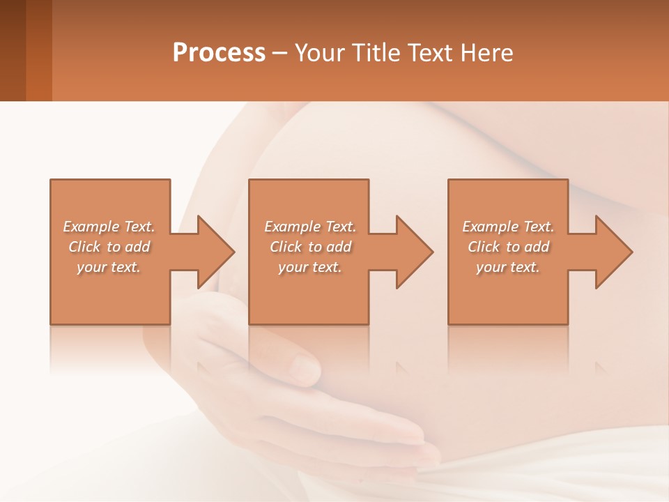 A Pregnant Woman Holding Her Belly In Her Hands PowerPoint Template