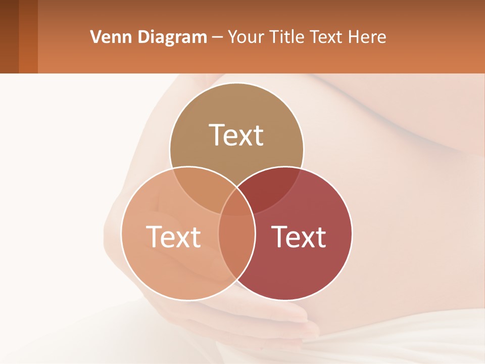 A Pregnant Woman Holding Her Belly In Her Hands PowerPoint Template