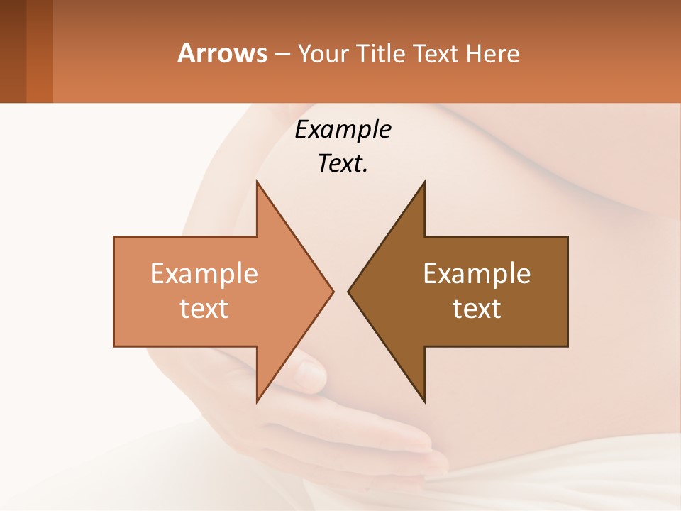 A Pregnant Woman Holding Her Belly In Her Hands PowerPoint Template