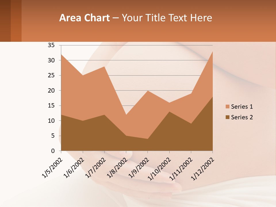 A Pregnant Woman Holding Her Belly In Her Hands PowerPoint Template