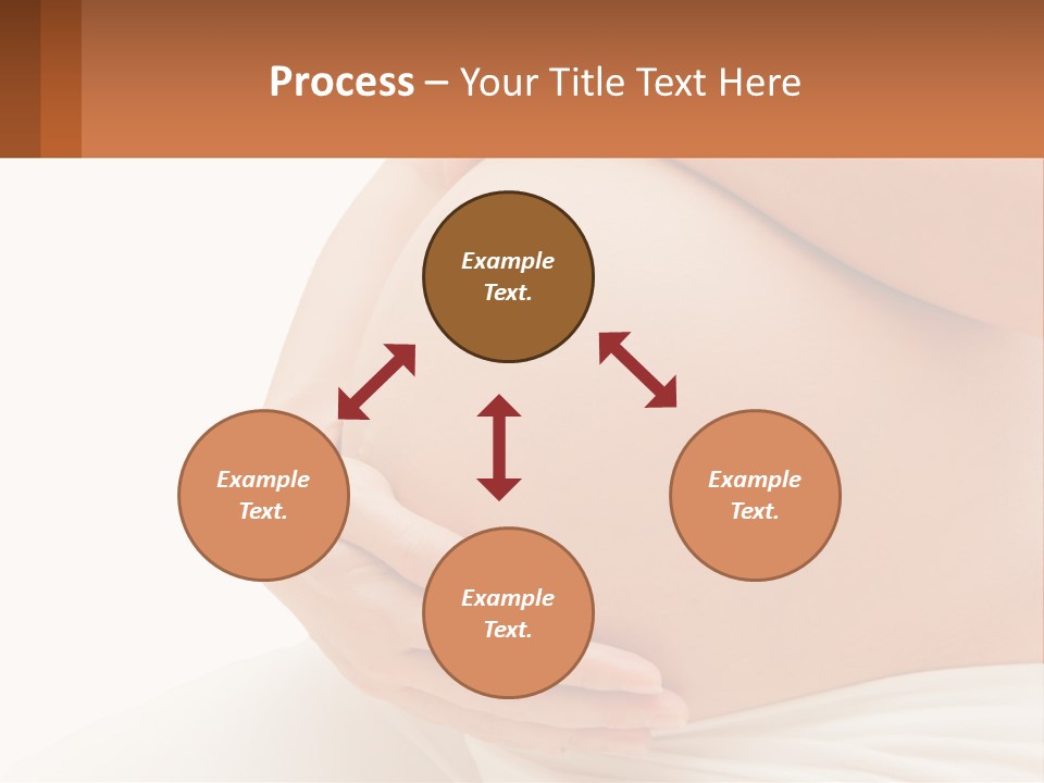 A Pregnant Woman Holding Her Belly In Her Hands PowerPoint Template