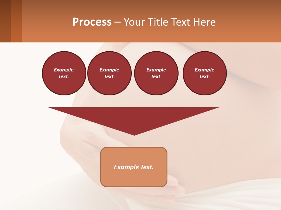A Pregnant Woman Holding Her Belly In Her Hands PowerPoint Template