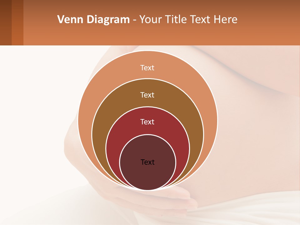 A Pregnant Woman Holding Her Belly In Her Hands PowerPoint Template