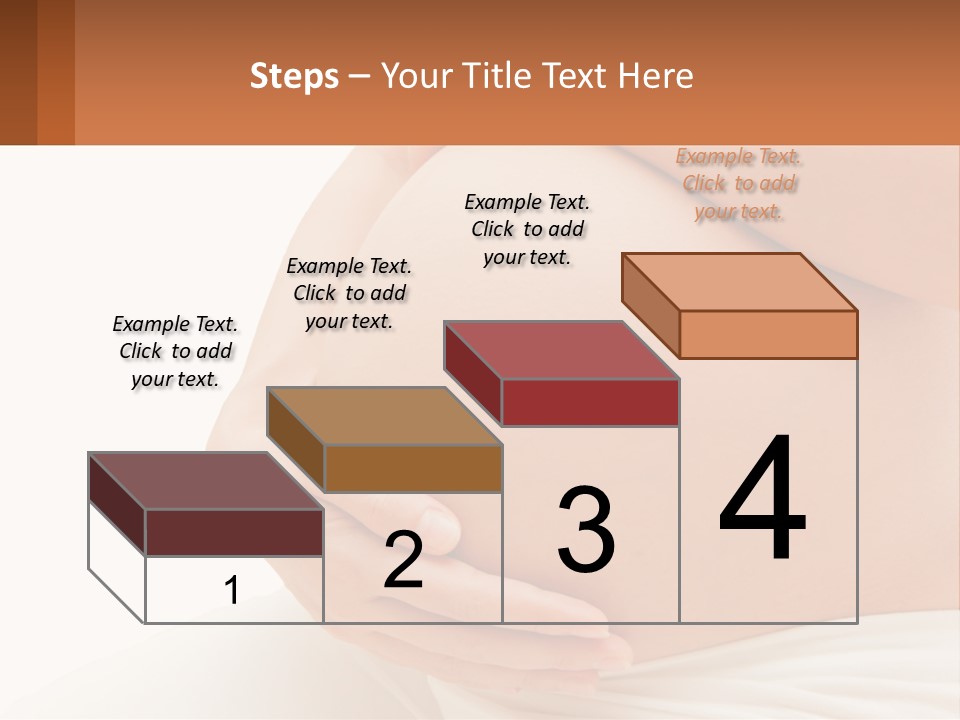 A Pregnant Woman Holding Her Belly In Her Hands PowerPoint Template