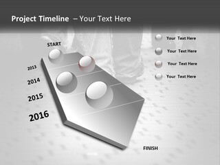 A Group Of People Standing On A Tiled Floor PowerPoint Template