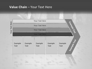 A Group Of People Standing On A Tiled Floor PowerPoint Template