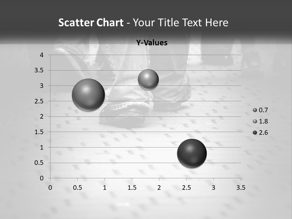 A Group Of People Standing On A Tiled Floor PowerPoint Template