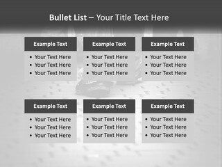 A Group Of People Standing On A Tiled Floor PowerPoint Template