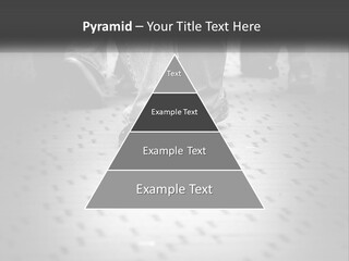 A Group Of People Standing On A Tiled Floor PowerPoint Template