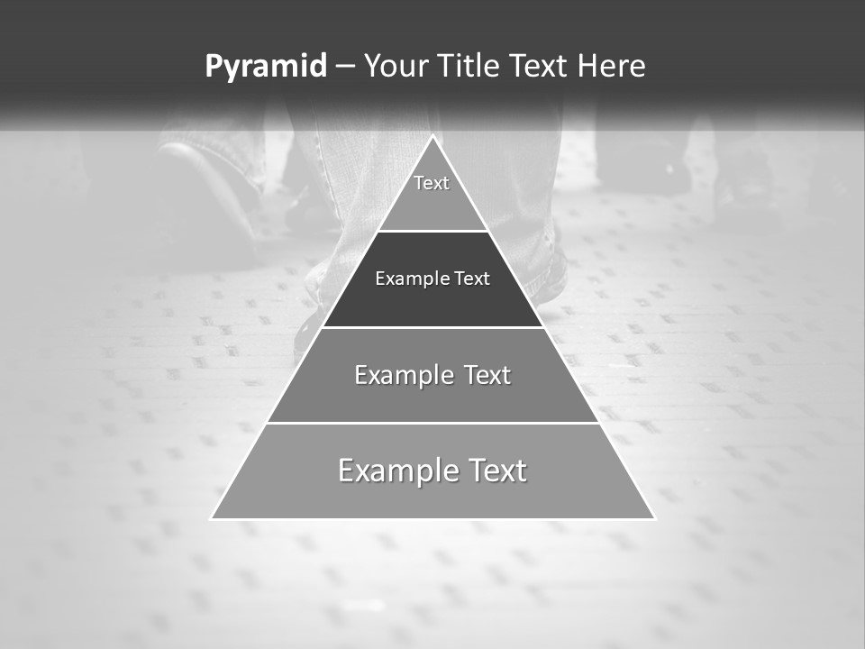 A Group Of People Standing On A Tiled Floor PowerPoint Template