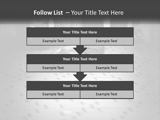 A Group Of People Standing On A Tiled Floor PowerPoint Template