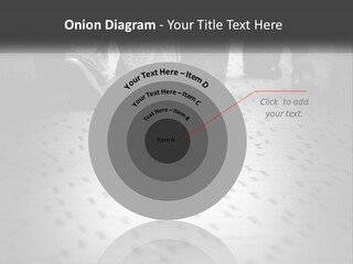 A Group Of People Standing On A Tiled Floor PowerPoint Template