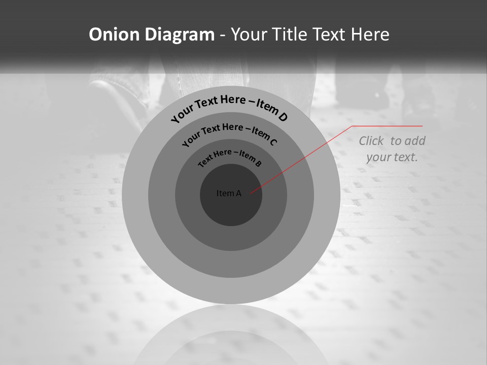 A Group Of People Standing On A Tiled Floor PowerPoint Template