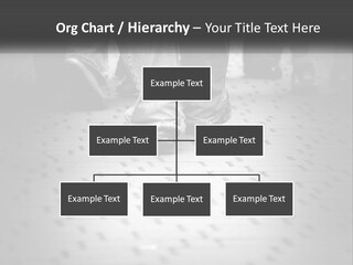 A Group Of People Standing On A Tiled Floor PowerPoint Template