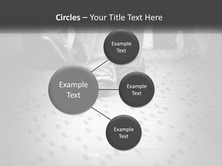 A Group Of People Standing On A Tiled Floor PowerPoint Template