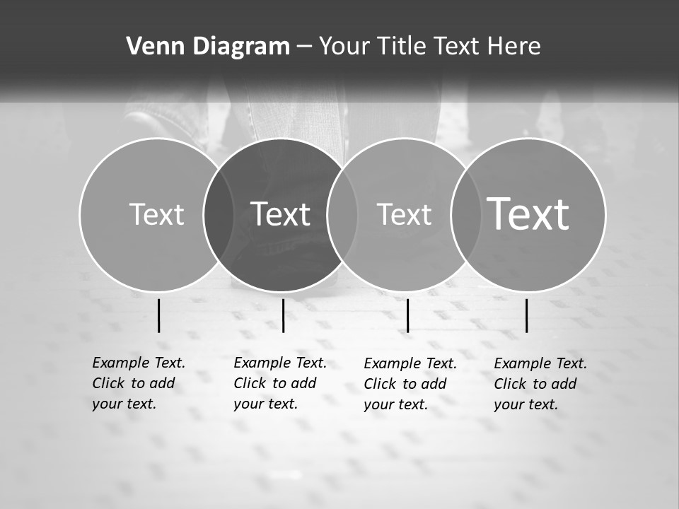 A Group Of People Standing On A Tiled Floor PowerPoint Template