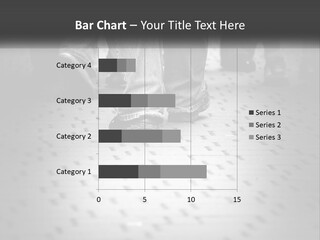 A Group Of People Standing On A Tiled Floor PowerPoint Template