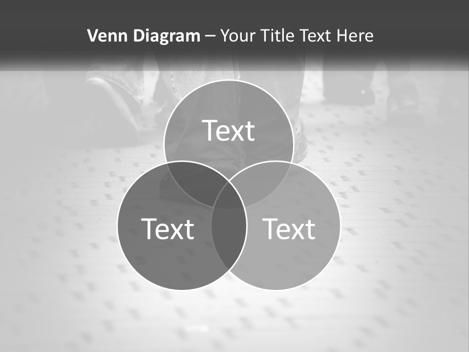 A Group Of People Standing On A Tiled Floor PowerPoint Template