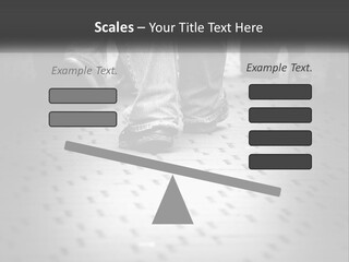 A Group Of People Standing On A Tiled Floor PowerPoint Template