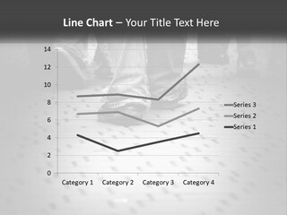 A Group Of People Standing On A Tiled Floor PowerPoint Template