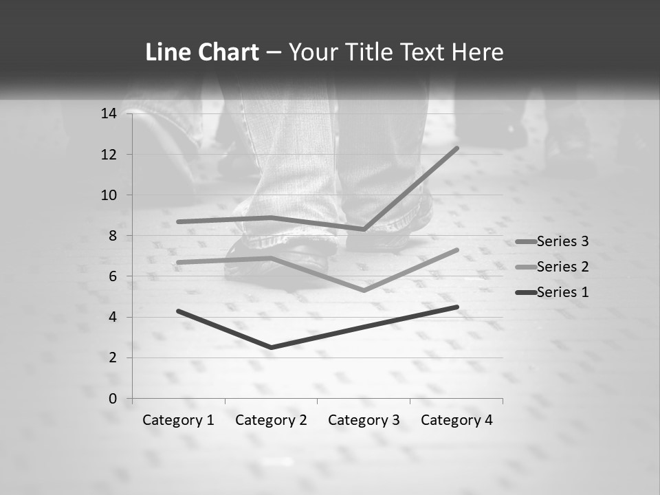 A Group Of People Standing On A Tiled Floor PowerPoint Template