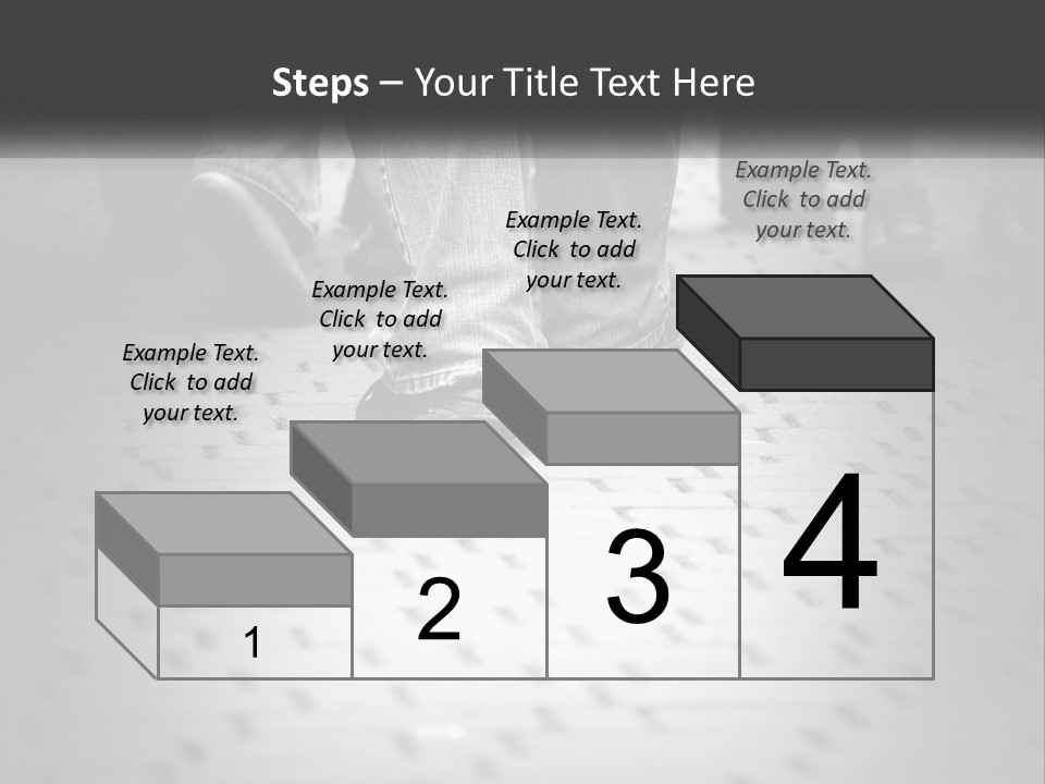 A Group Of People Standing On A Tiled Floor PowerPoint Template