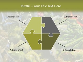 A Variety Of Vegetables Are Wrapped In Plastic PowerPoint Template