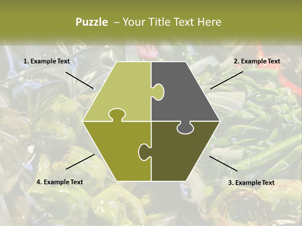 A Variety Of Vegetables Are Wrapped In Plastic PowerPoint Template