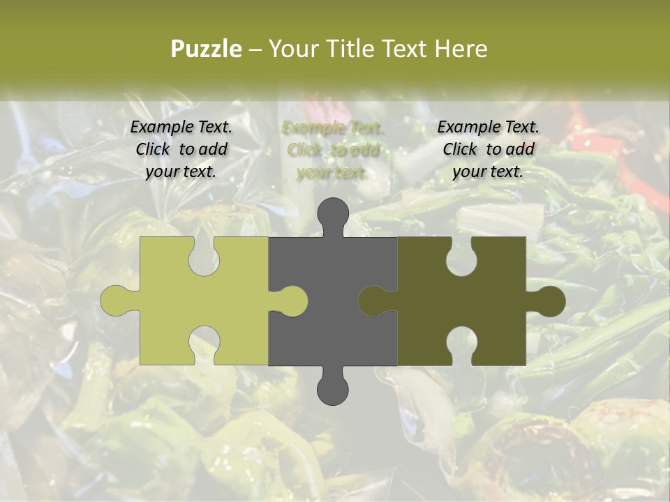 A Variety Of Vegetables Are Wrapped In Plastic PowerPoint Template