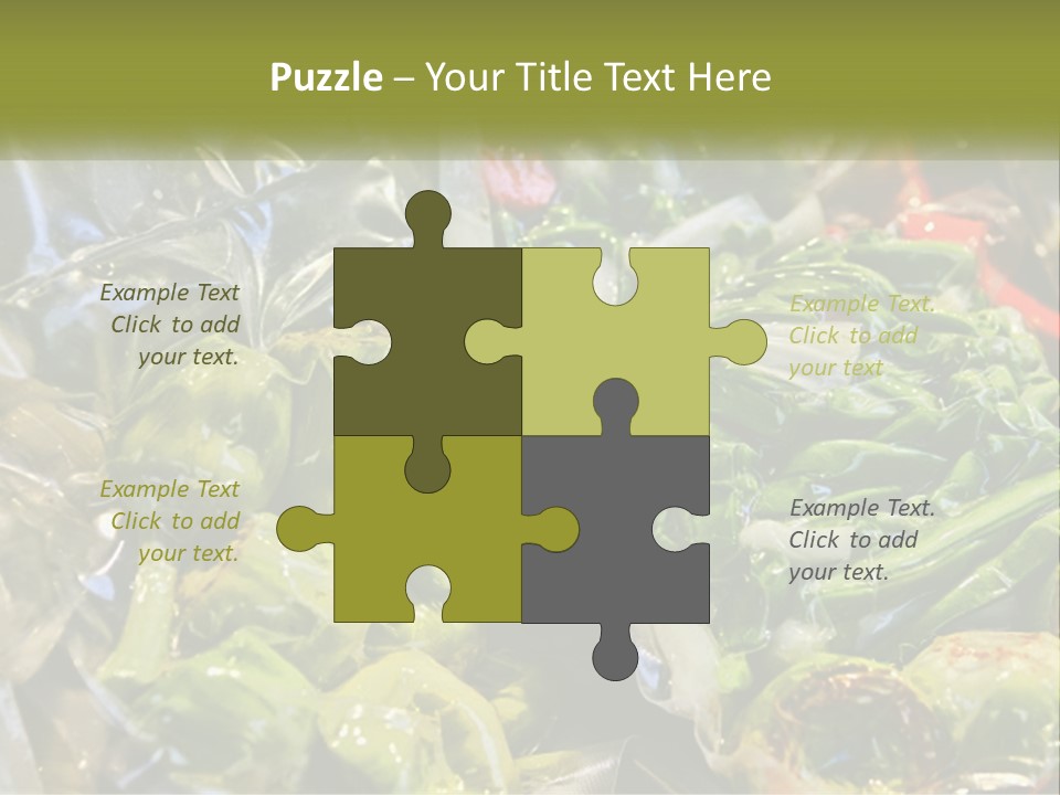 A Variety Of Vegetables Are Wrapped In Plastic PowerPoint Template