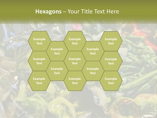 A Variety Of Vegetables Are Wrapped In Plastic PowerPoint Template