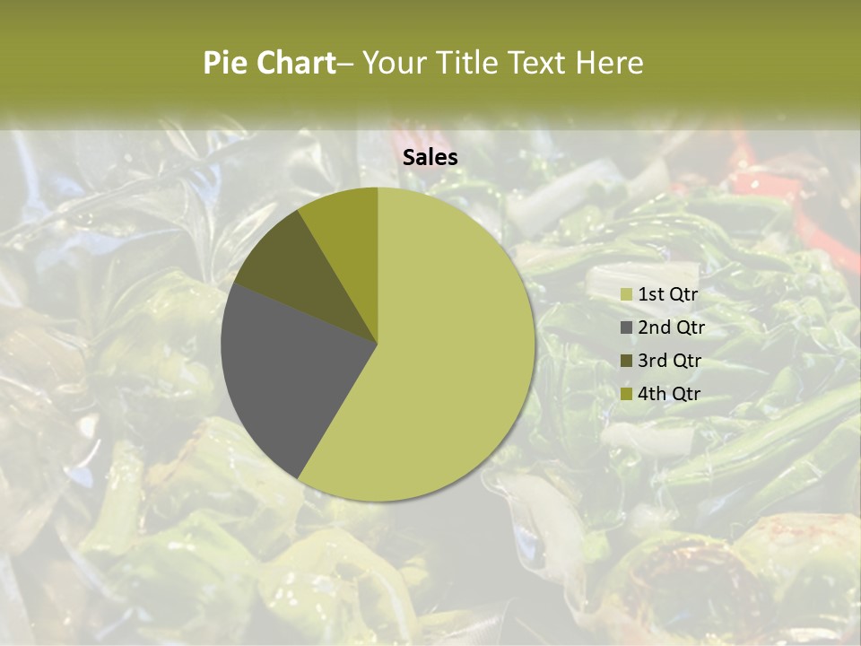 A Variety Of Vegetables Are Wrapped In Plastic PowerPoint Template
